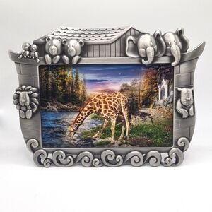 Giraffe Majestic Scenery Framed Art‎ Watercolor Fantasy Oil Painting Print